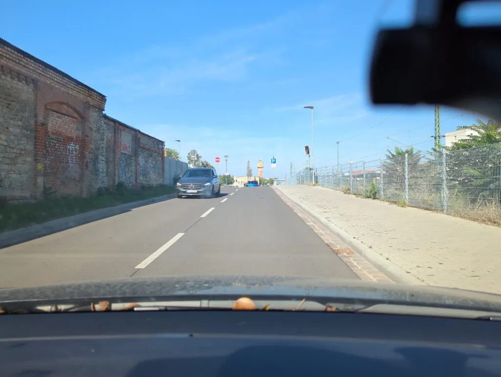 Kameraaufnahme aus dem Fahrbetrieb – Ausgangsbild